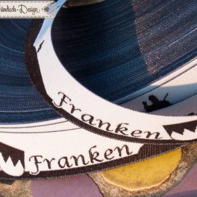 Franken Skyline Webband schwarz/weiß