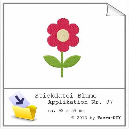 Stickdatei Blume Nr. 97