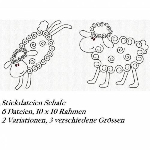 Stickdatei Schaf-Set