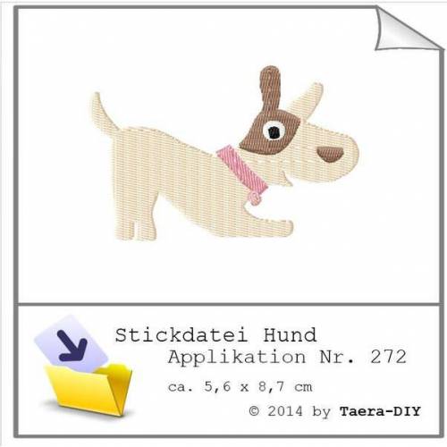 Stickdatei Hund Nr. 272 Füllstich Dog