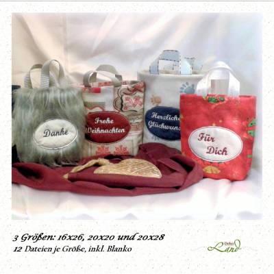 ITH Stickdatei Geschenktasche Set