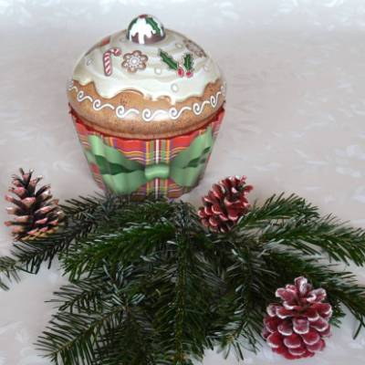 Weihnachtsdose Cupcake groß