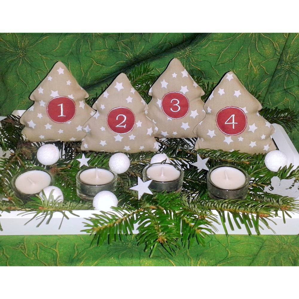 ITH Stickdatei Adventstannen Set Bild 3