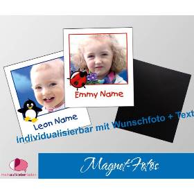 20 Magnetfotos - Polaroid-Design | personalisierbar mit Foto - für Kinder