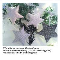 ITH Stickdatei Ziersterne 13x18