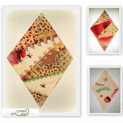 ITH Stickdatei Rautenquiltblock 13x18