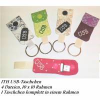 ITH Stickdatei USB Täschchen 10x10