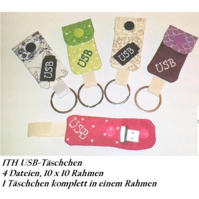 ITH Stickdatei USB Täschchen 10x10