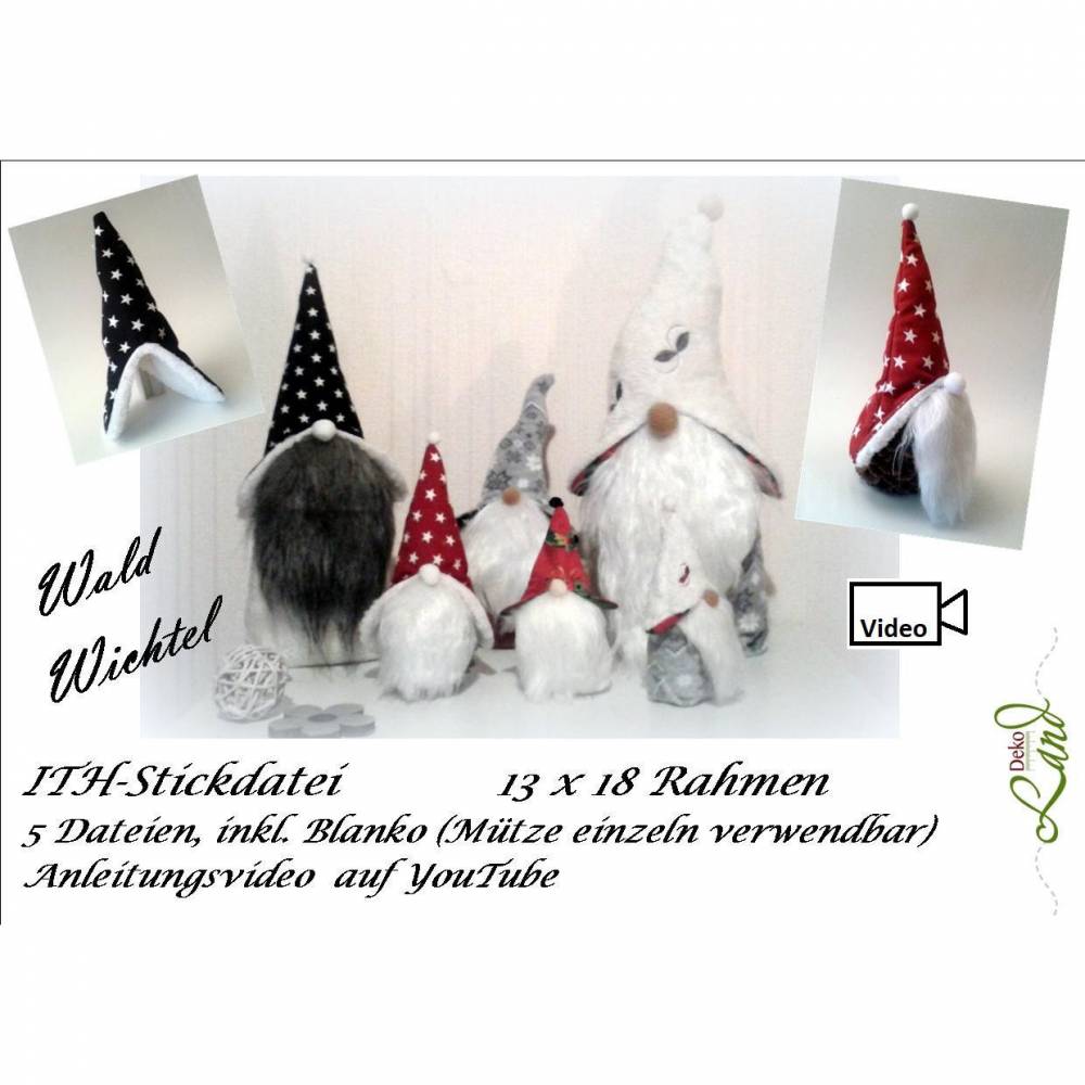 ITH Stickdatei Wald Wichtel 15x24 Bild 2