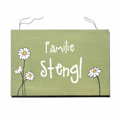 individuell personalisiertes Türschild aus Holz für Familien, ausgefallenes Holzschild, Haustürschild mit Name, exklusives Familiengeschenk, einzigartige Geschenkidee