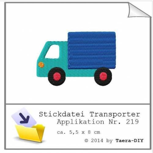 Stickdatei Transporter Nr. 219 LKW Lastwagen Füllstich