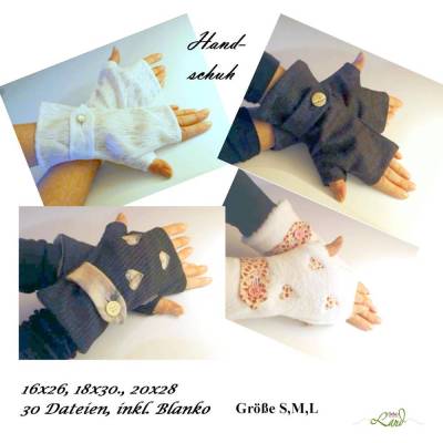 ITH Stickdatei Handschuh Set