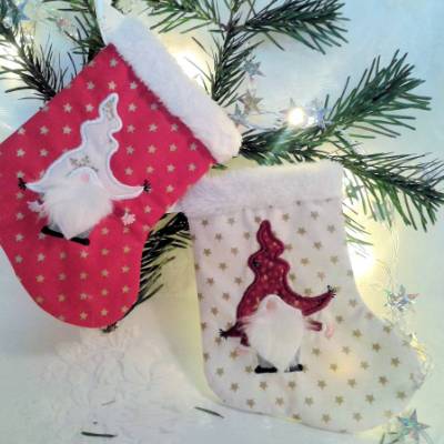 ITH Stickdatei Nikolausstiefel Set