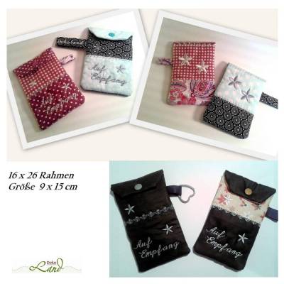 ITH Stickdatei Handytasche 16x26