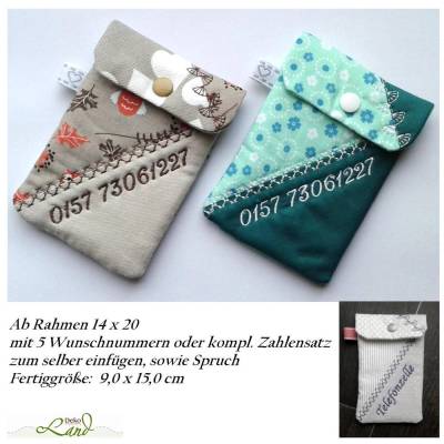 ITH Stickdatei Handytasche Nr.