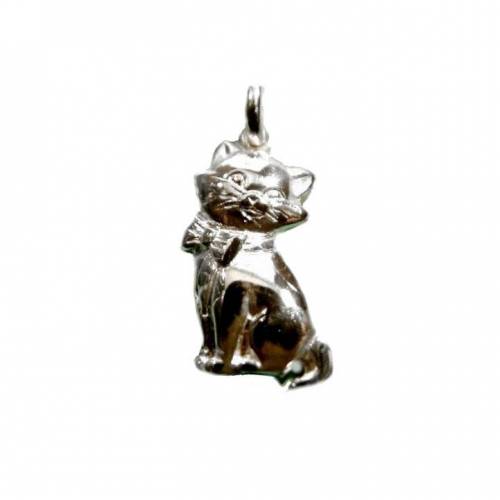 Katzen Anhänger Silber 925 Katze Kater Mieze