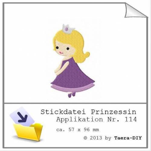 Stickdatei Prinzessin Nr. 114