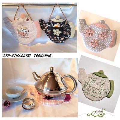 ITH Stickdatei Teekanne 16 x 26
