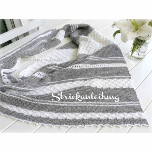 Strickanleitung Lizas Tuch Kreidefelsen