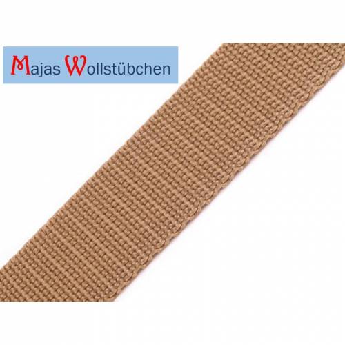 (0,50€/m) Gurtband Polypropylen 1 m naturbeige