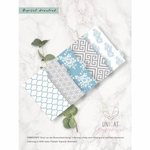 Divider "Hamptons Style", Ringbuchkalender, Personal, download, printable, 5teilig