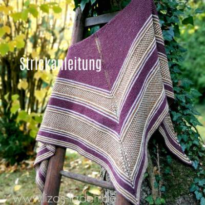 Strickanleitung Lizas Tuch Brombeertraum