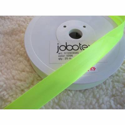 1 m Neon - Schrägband,Einfassband Jobotex  Neon gelb Oeko-Tex Standard 100  (1m/1,00  €)
