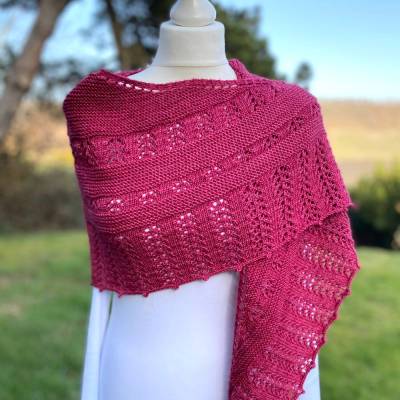 Strickanleitung Lizas Tuch Muskatblüte