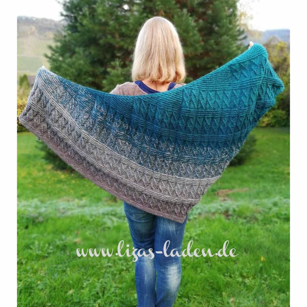 Strickanleitung Ponchotuch Maya Bild 2