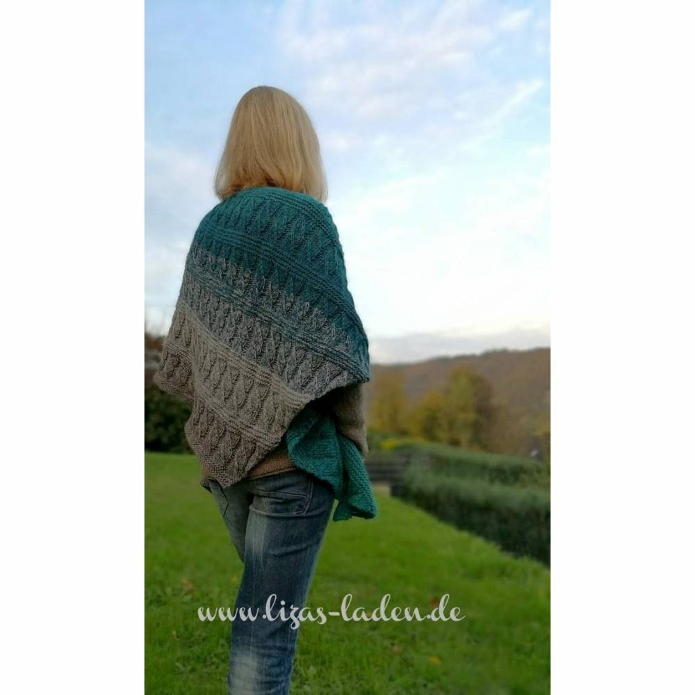 Strickanleitung Ponchotuch Maya Bild 6
