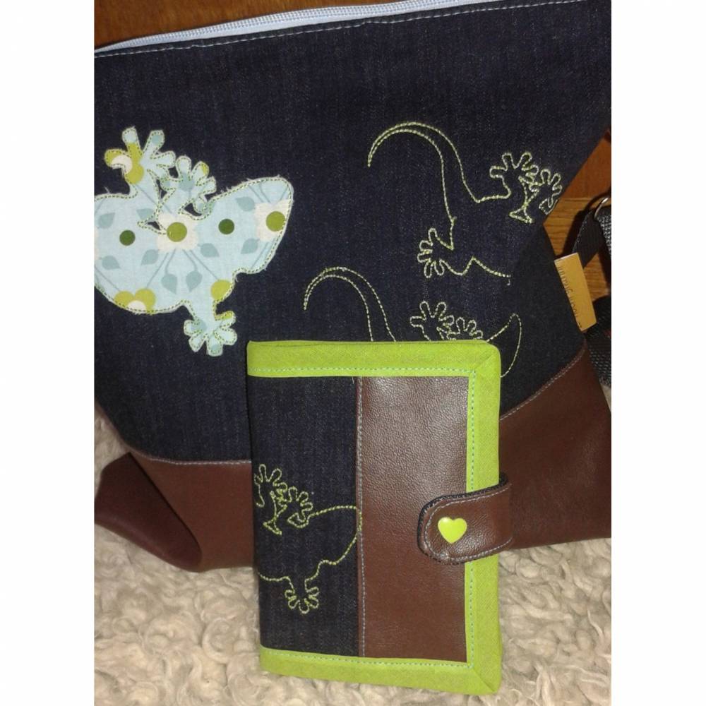 Stickdatei Gecko mini 10x10 Fransen-Applikation Bild 2