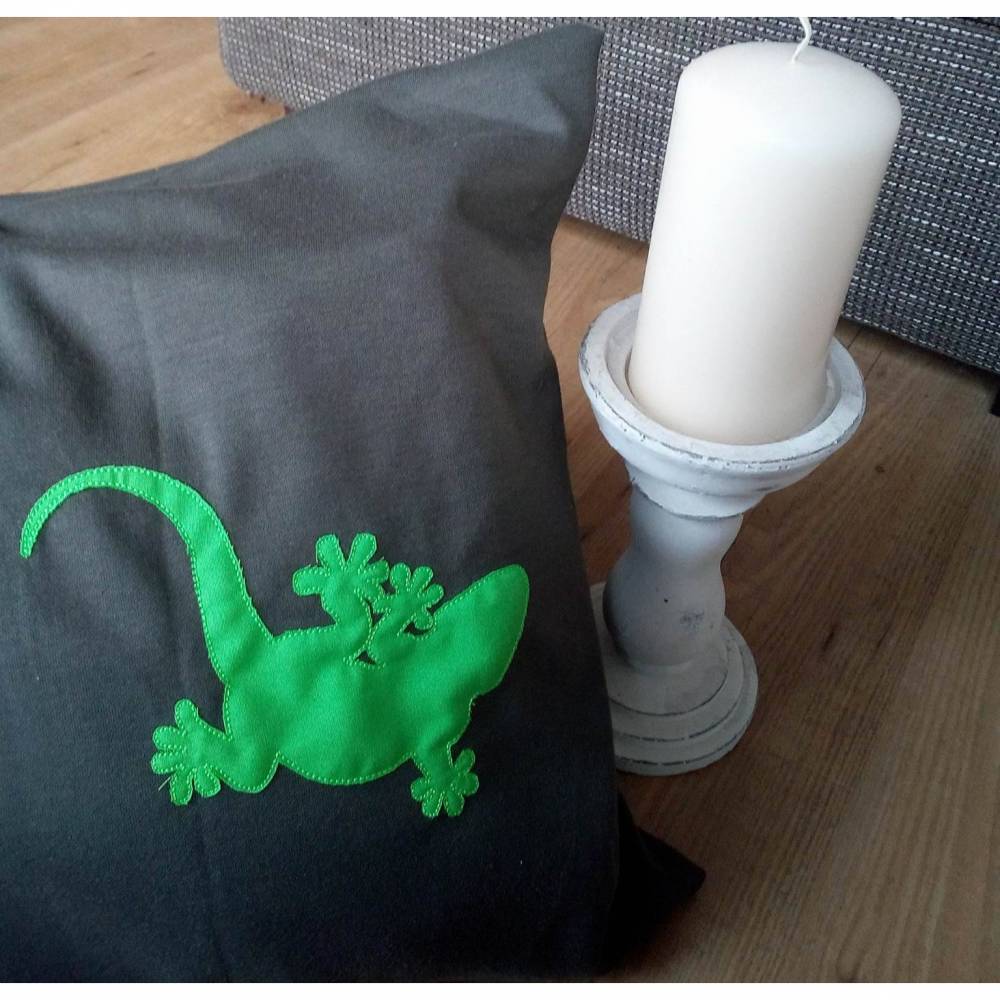 Stickdatei Gecko mini 10x10 Fransen-Applikation Bild 4