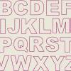 Stickdatei  Buchstaben ABC, Doodle Schrift, Applikation   Set 053