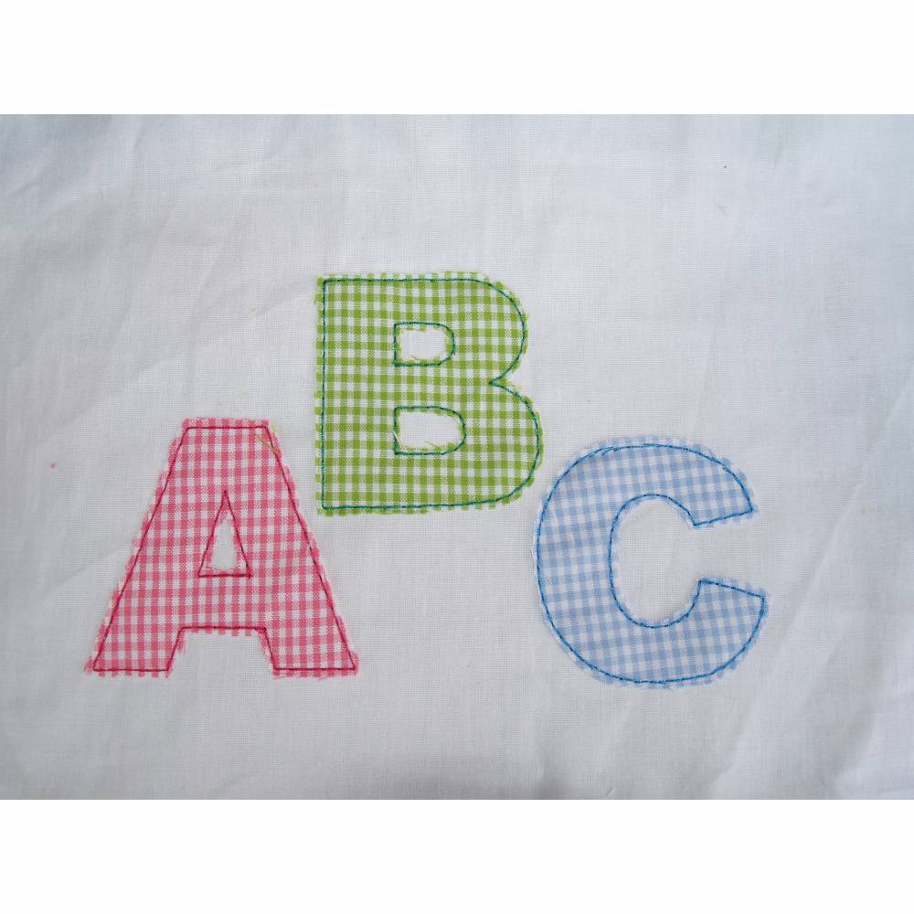Stickdatei  Buchstaben ABC, Doodle Schrift, Applikation   Set 053 Bild 2