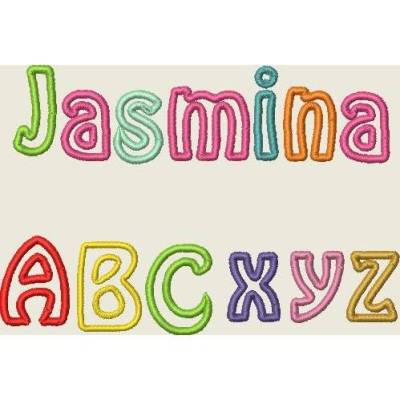 Stickdatei  Buchstaben 4cm ABC, Schrift  Applikation   Set 298