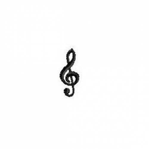 Stickdatei 2x6cm Violinschlüssel
