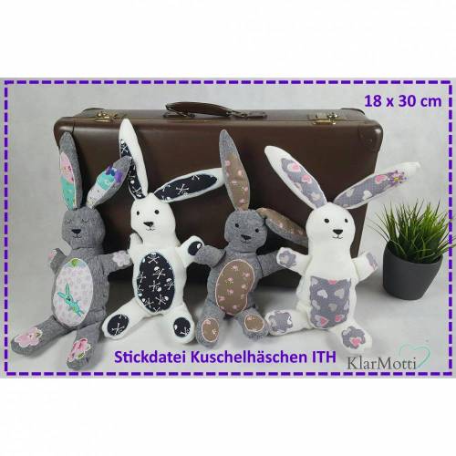 Stickdatei Kuschelhase ITH 18x30