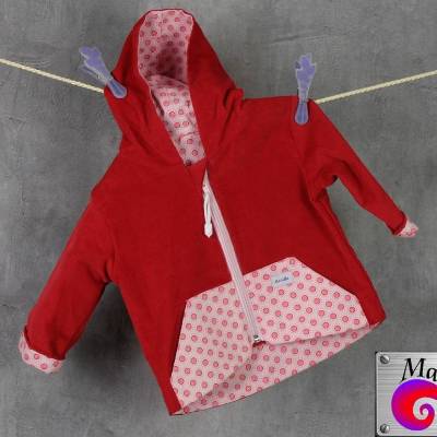 Cordjacke "RosaRot" Größe 74