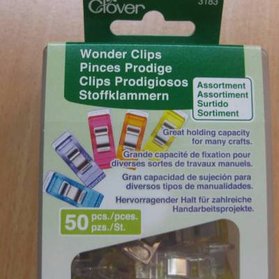 Wonder Clips Clover 50 Stück farbig sortiert (50St/25,-€)
