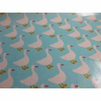 Laminierte Baumwolle,Wachstuch,Gans Robert Kaufman   ( 1m/20,-€)