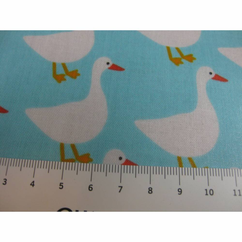 Laminierte Baumwolle,Wachstuch,Gans Robert Kaufman   ( 1m/20,-€) Bild 2