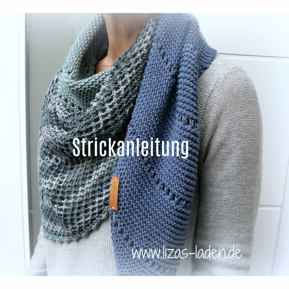 Strickanleitung Lizas Lochmustertuch Bild 1