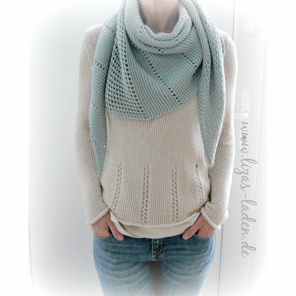 Strickanleitung Lizas Lochmustertuch Bild 4