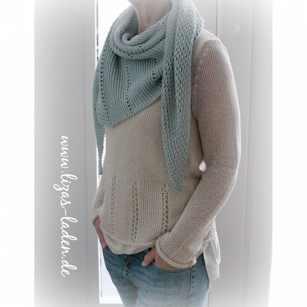 Strickanleitung Lizas Lochmustertuch Bild 5