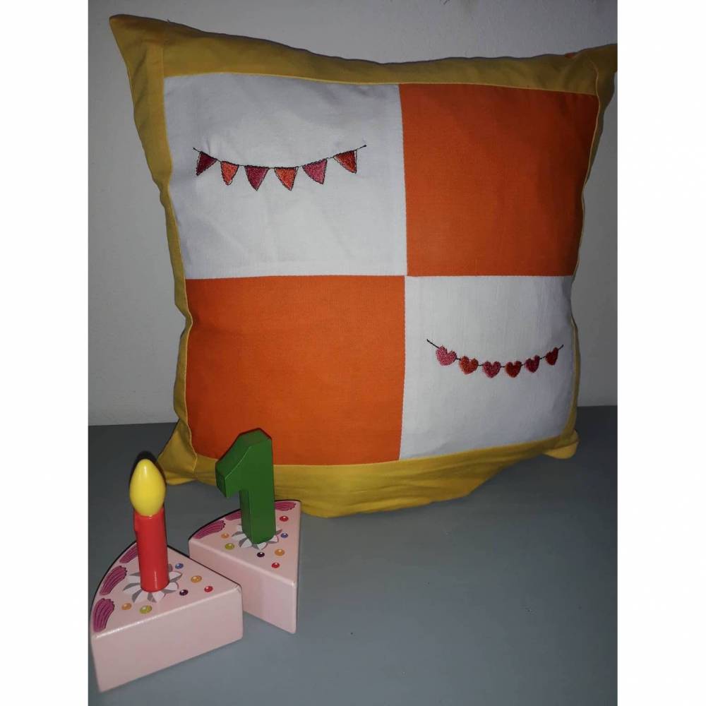 Elefantenparty Set 16x26 & 13x18 Stickdatei - Zug der Tiere - Giraffe - Elefant - Löwe - Wimpelkette Bild 6