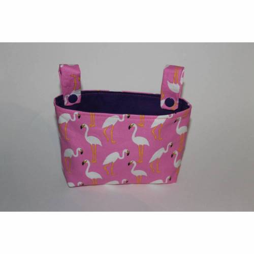 ♥ Lenkertasche für Laufrad / Kinderrad / Roller  "Flamingo rosa" ♥