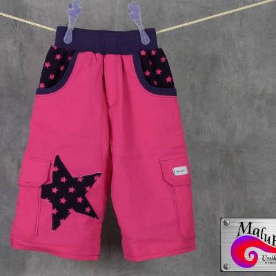 Cargohose "Pink Stars" Größe: 80