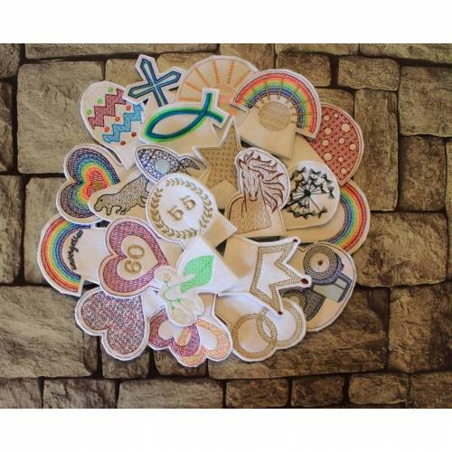 Teelichtcover Set "Mega Bundle" Stickdatei ITH 10x10