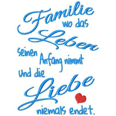 Stickdatei Familie
