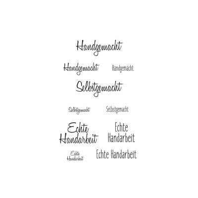Stempelset Handgemacht Clear Stamps Handarbeit